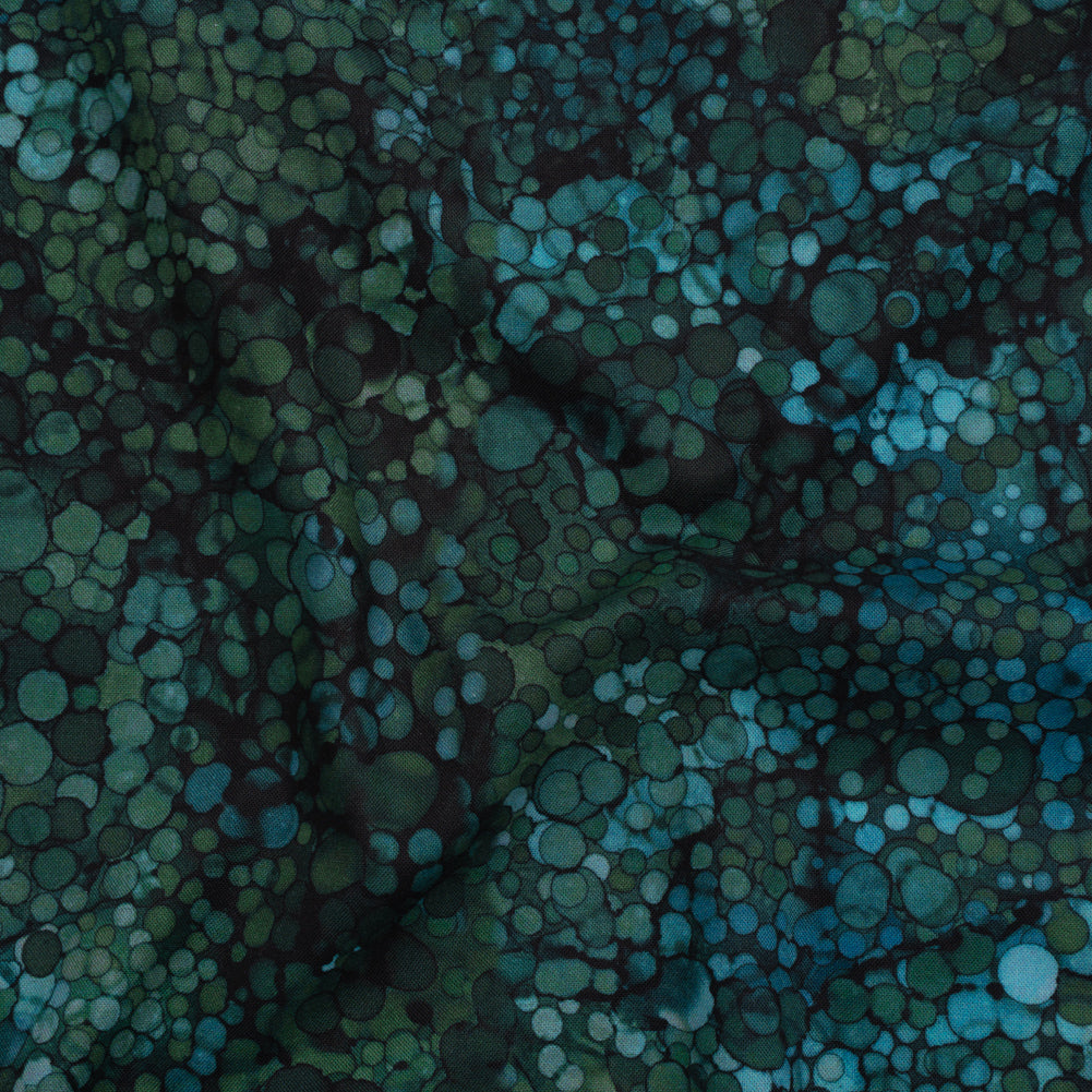 Printed Quilting Cotton by Northcott - Night Pine Bubbles - Bliss Collection
