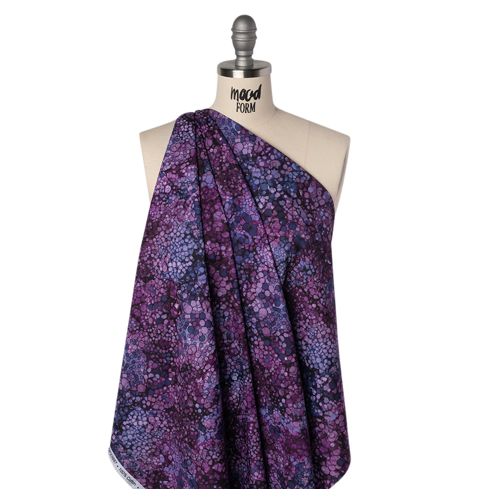 Printed Quilting Cotton by Northcott - Amethyst Bubbles - Bliss Collection