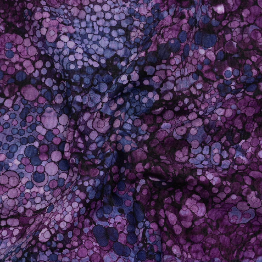 Printed Quilting Cotton by Northcott - Amethyst Bubbles - Bliss Collection