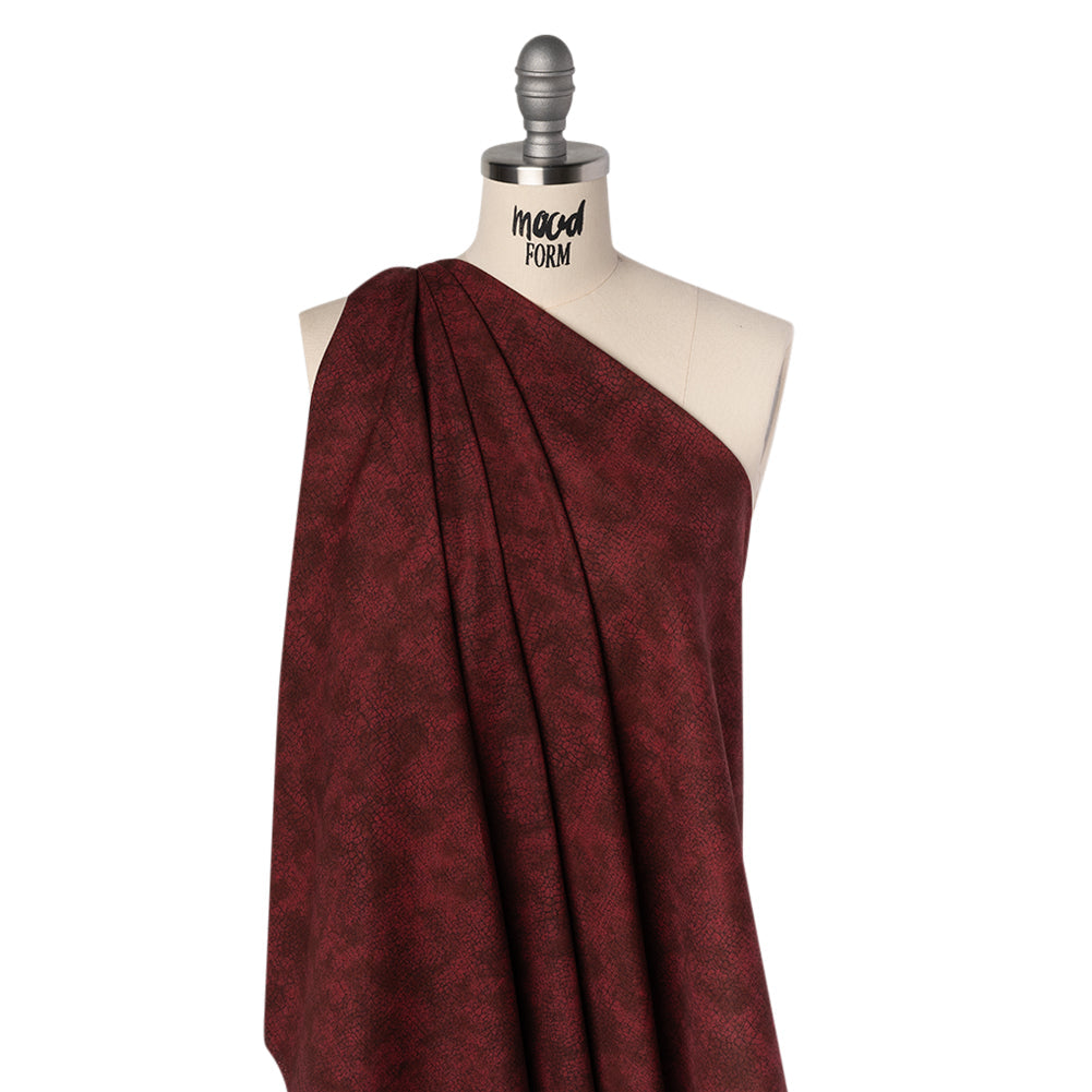 Quilting Cotton by Northcott - Cabernet Textural Abstract - Crackle Collection