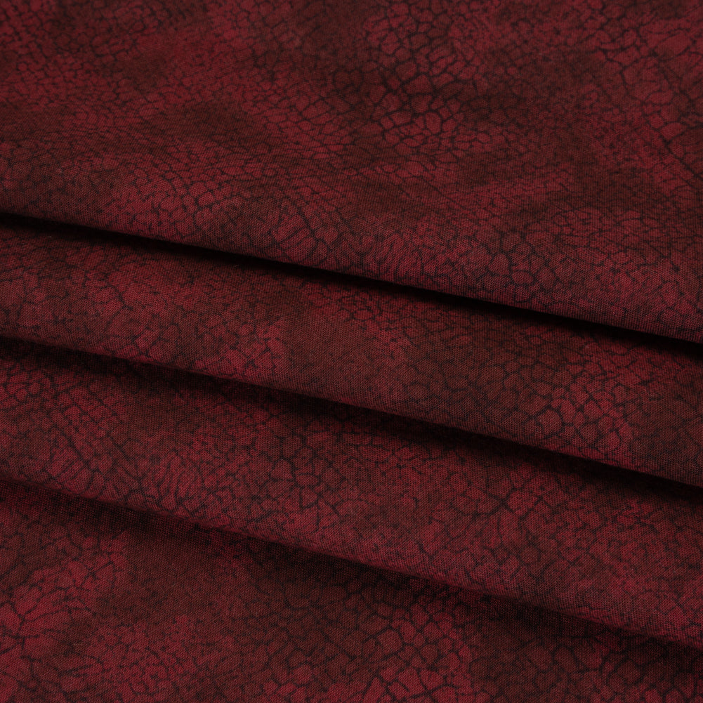 Quilting Cotton by Northcott - Cabernet Textural Abstract - Crackle Collection