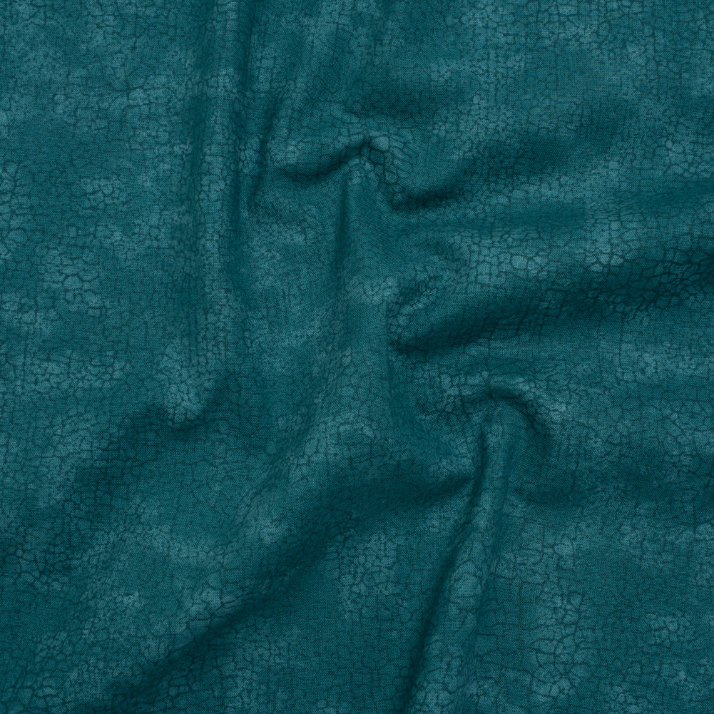 Quilting Cotton by Northcott - Peacock Textural Abstract - Crackle Collection
