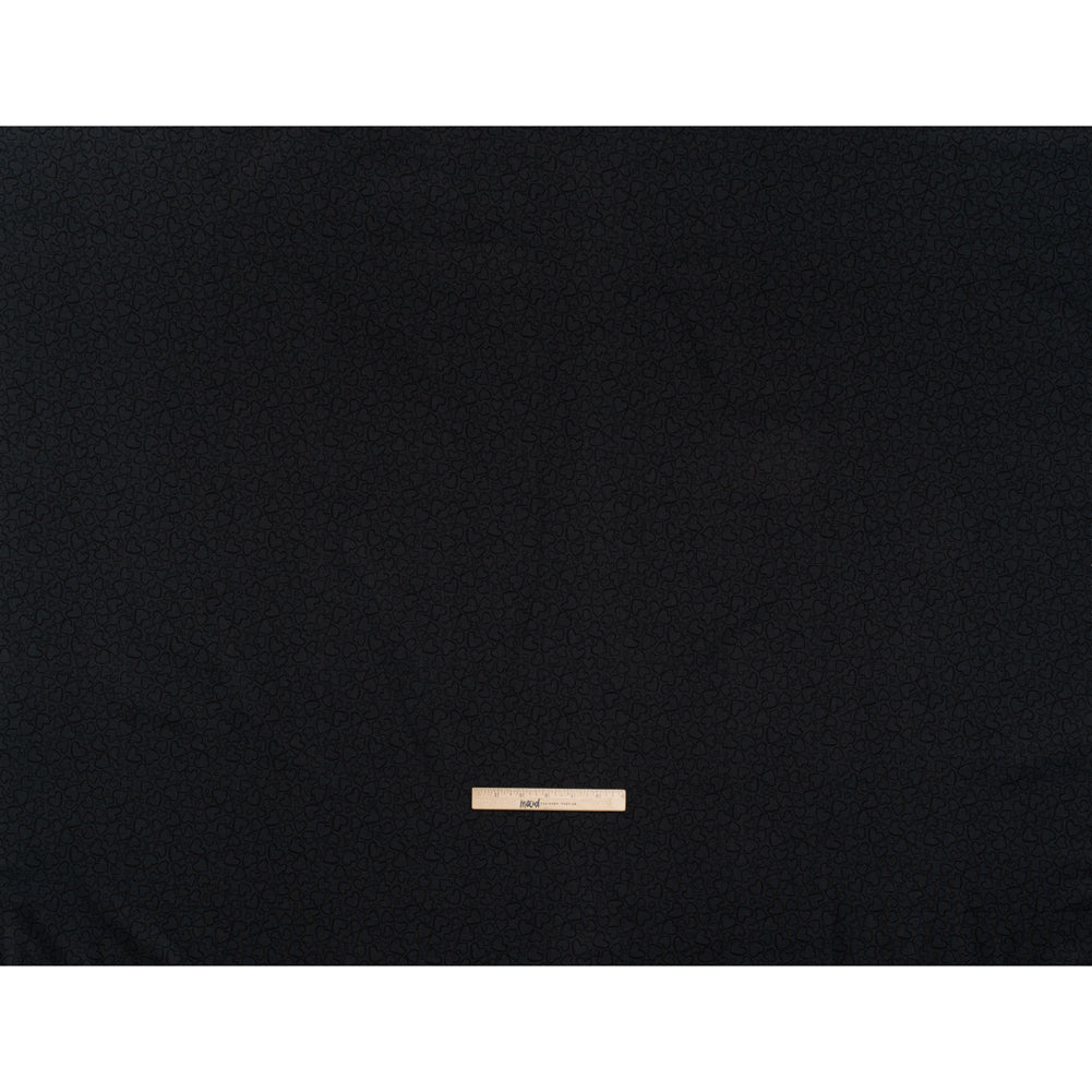 Printed Quilting Cotton by Patrick Lose for Northcott - Black on Black Doodle Hearts - Basically Black & White Collection