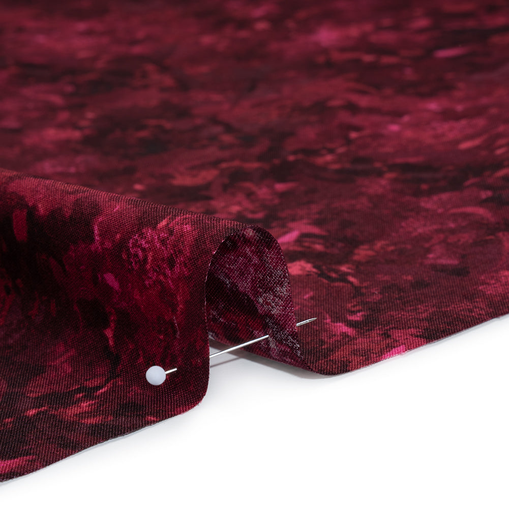 Printed Quilting Cotton by Deborah Edwards for Northcott Studio - Cabernet Painterly Abstract - Chroma Collection