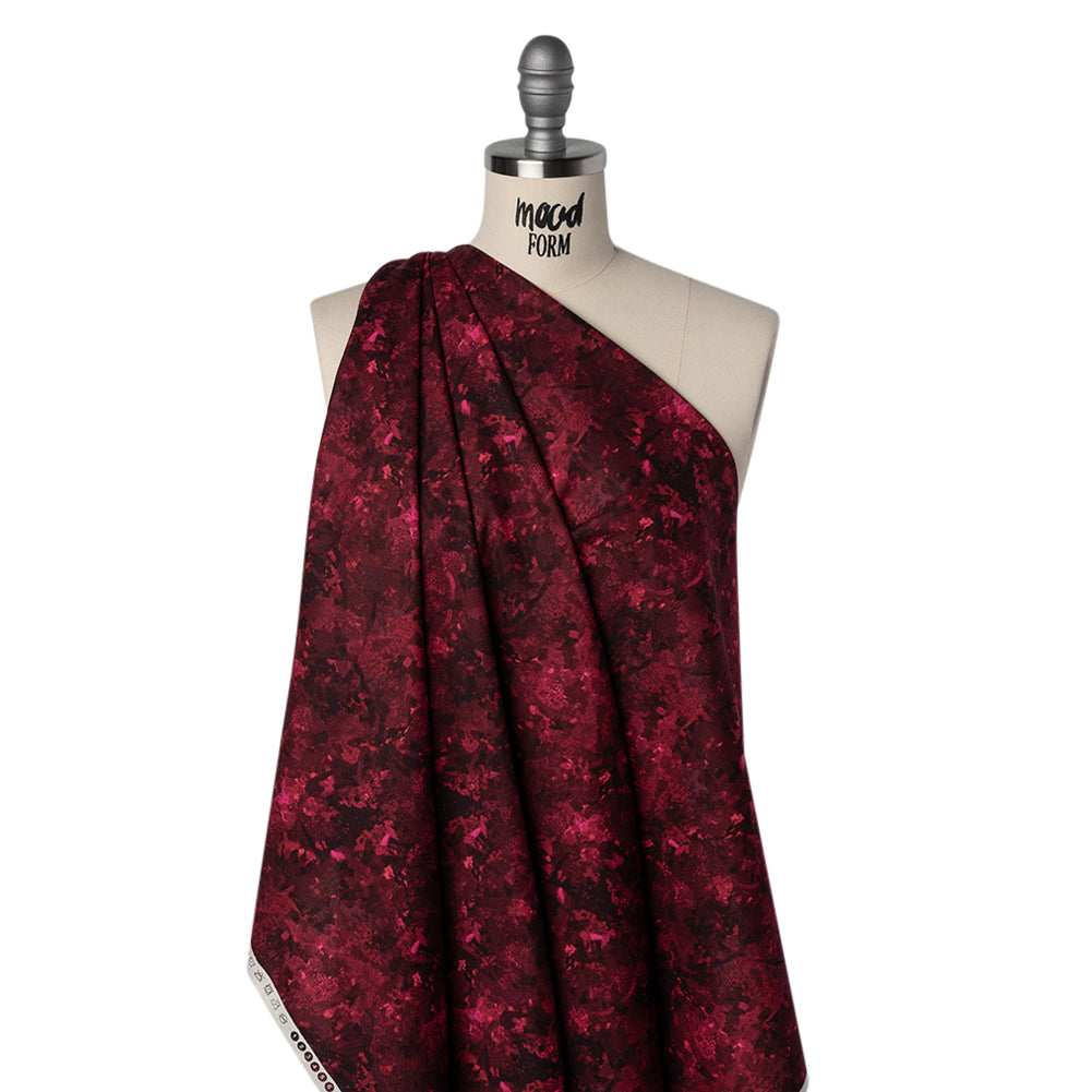 Printed Quilting Cotton by Deborah Edwards for Northcott Studio - Cabernet Painterly Abstract - Chroma Collection