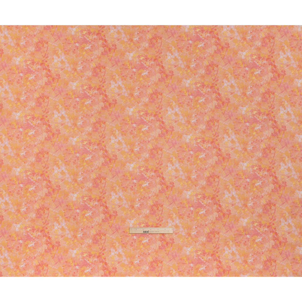 Printed Quilting Cotton by Deborah Edwards for Northcott Studio - Peach Melba Painterly Abstract - Chroma Collection