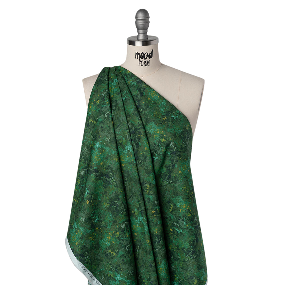Printed Quilting Cotton by Deborah Edwards for Northcott Studio - Spruce Painterly Abstract - Chroma Collection