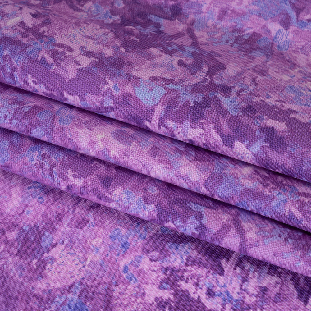 Printed Quilting Cotton by Deborah Edwards for Northcott Studio - Orchid Painterly Abstract - Chroma Collection
