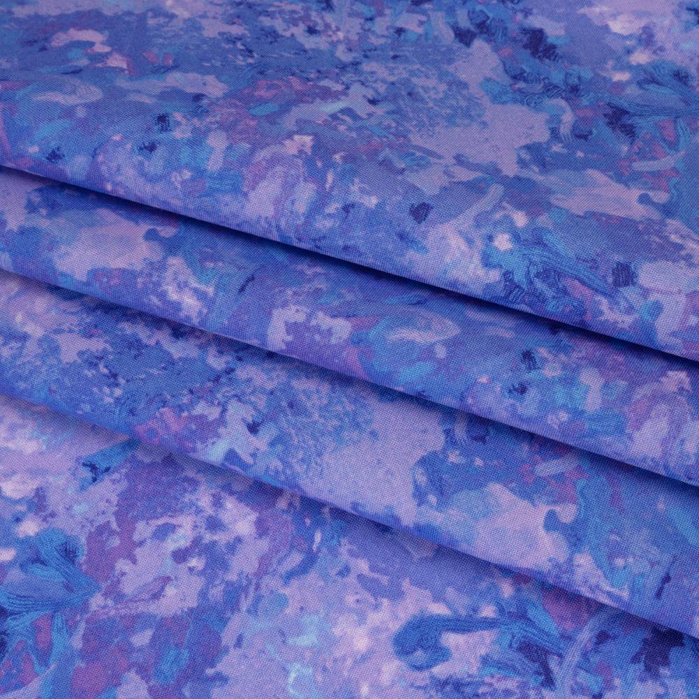 Printed Quilting Cotton by Deborah Edwards for Northcott Studio - Iris Painterly Abstract - Chroma Collection