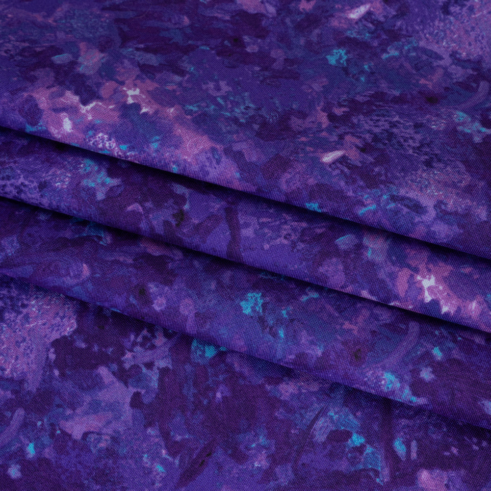 Printed Quilting Cotton by Deborah Edwards for Northcott Studio - Violet Painterly Abstract - Chroma Collection