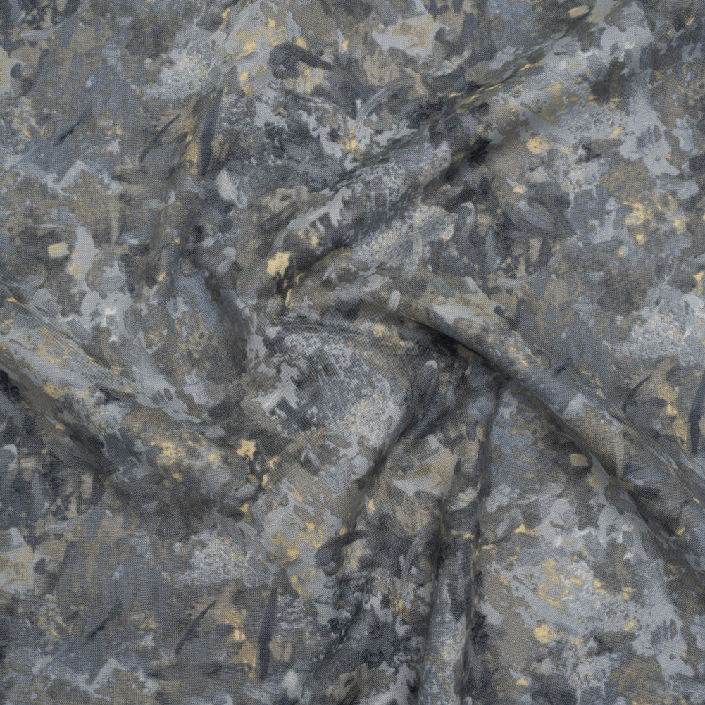 Printed Quilting Cotton by Deborah Edwards for Northcott Studio - Flint Painterly Abstract - Chroma Collection