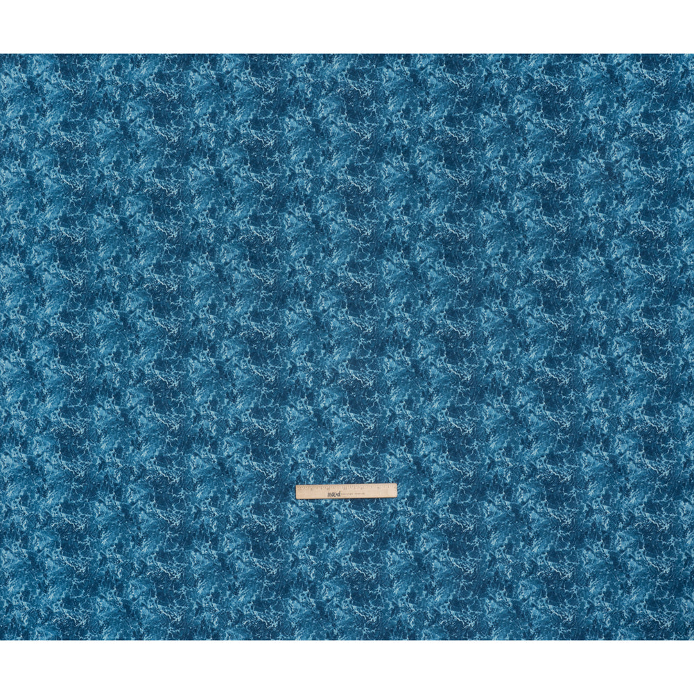 Printed Quilting Cotton by Northcott Studio - Dark Blue Rushing Water - Naturescapes Collection