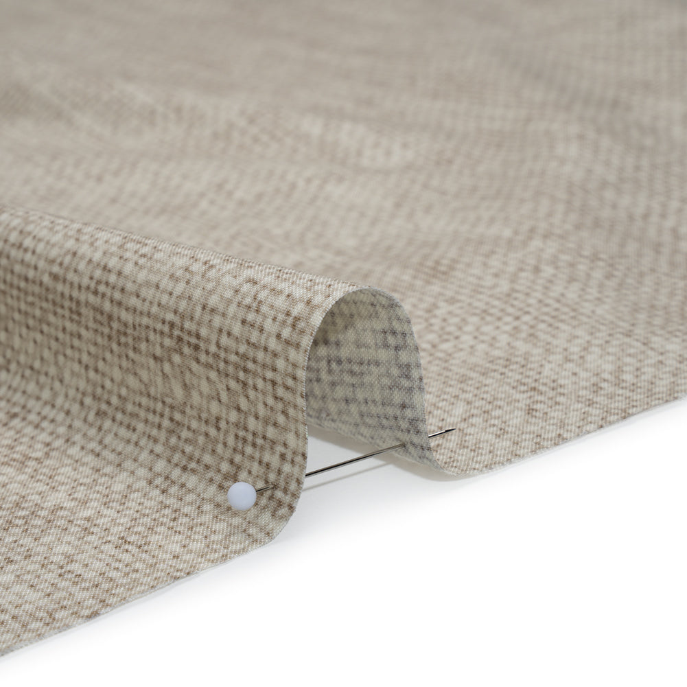 Printed Quilting Cotton by Northcott Studio - Beige Canvas Textured - Linen Basics Collection