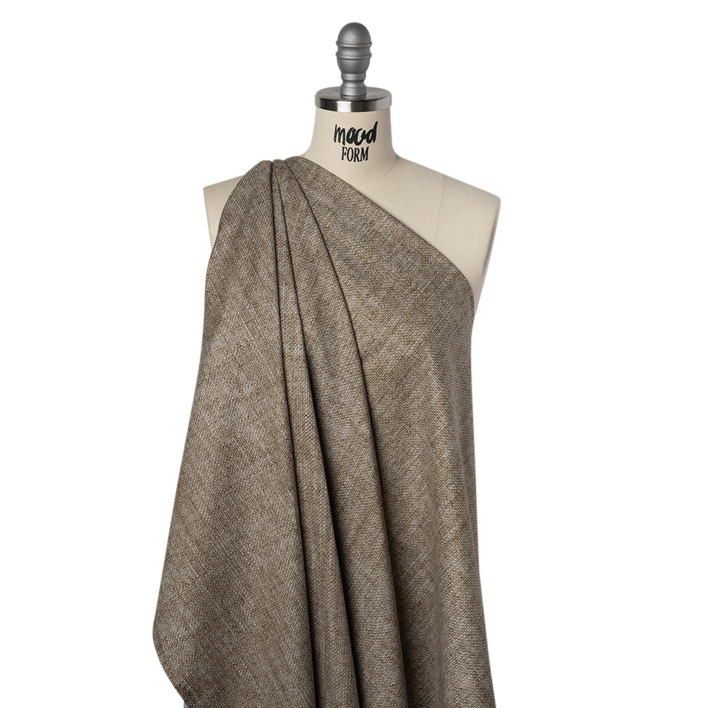 Printed Quilting Cotton by Northcott Studio - Taupe Canvas Textured - Linen Basics Collection
