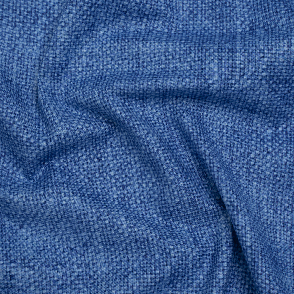 Printed Quilting Cotton by Northcott Studio - Blue Canvas Textured - Linen Basics Collection