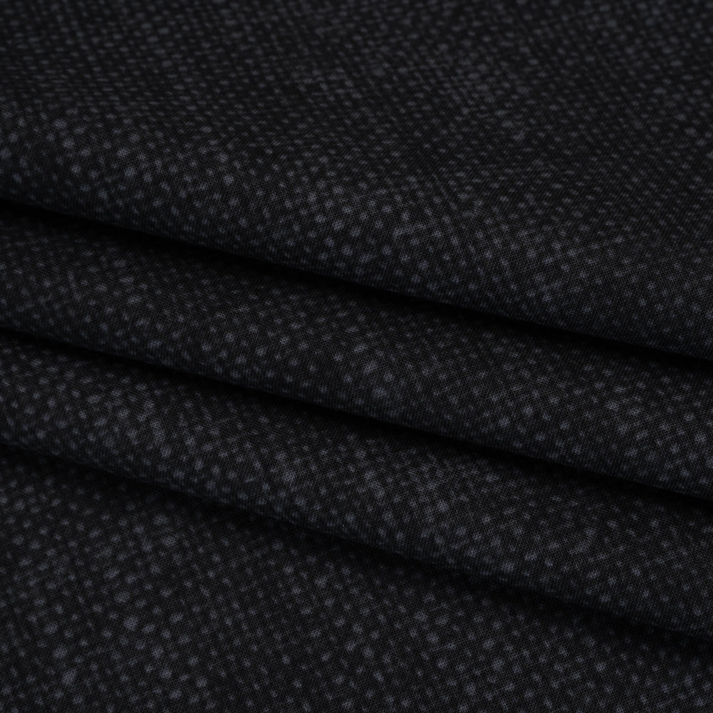 Printed Quilting Cotton by Northcott Studio - Black Canvas Textured - Linen Basics Collection