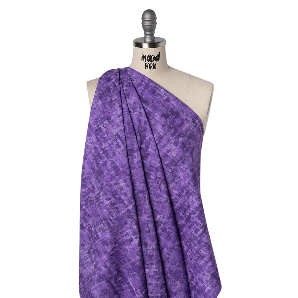 Printed Quilting Cotton by Patrick Lose for Northcott - Mardi Gras Jazzy Painted Texture - Tonal Trios Collection