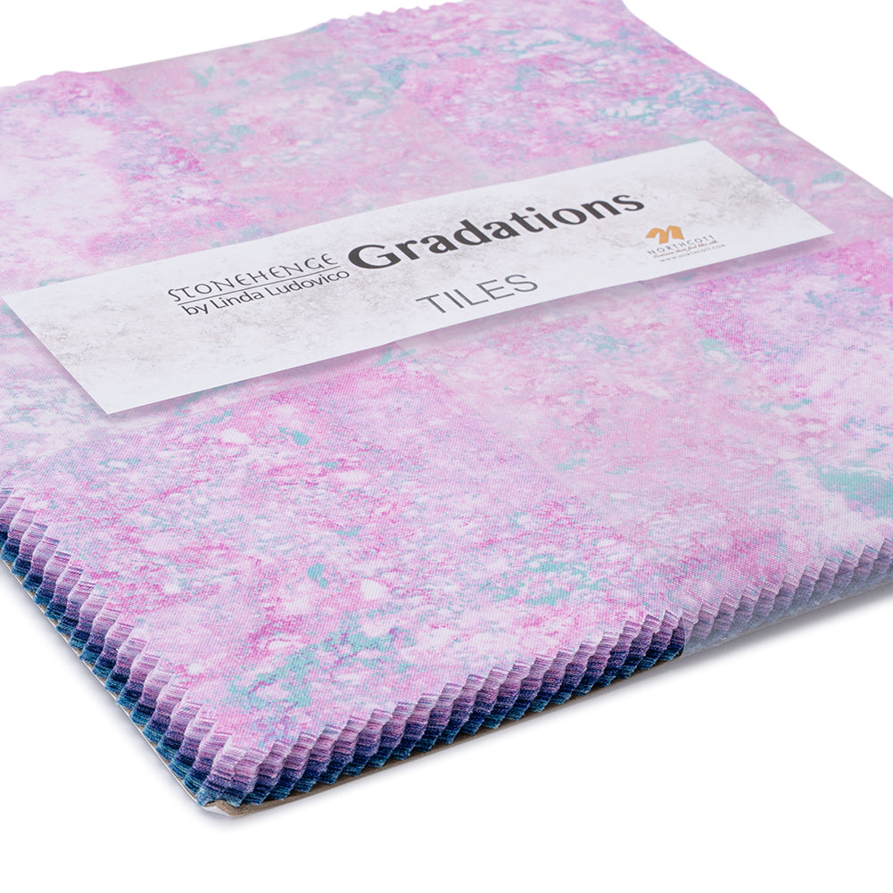 Stonehenge Quilting Cotton Tiles 10" Square Precuts - Mystic - Gradations II Collection