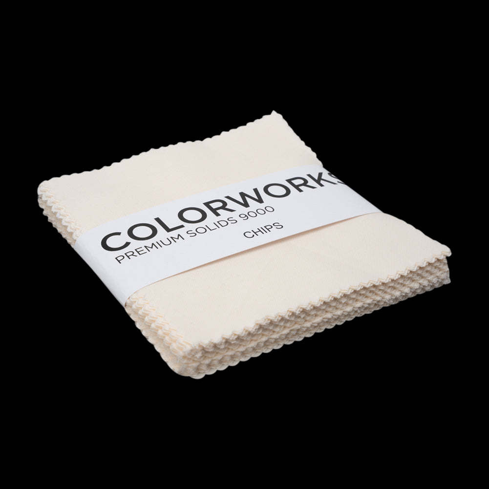 Northcott Quilting Cotton Chips 5" Square Precuts - Eggshell - Colorworks Collection