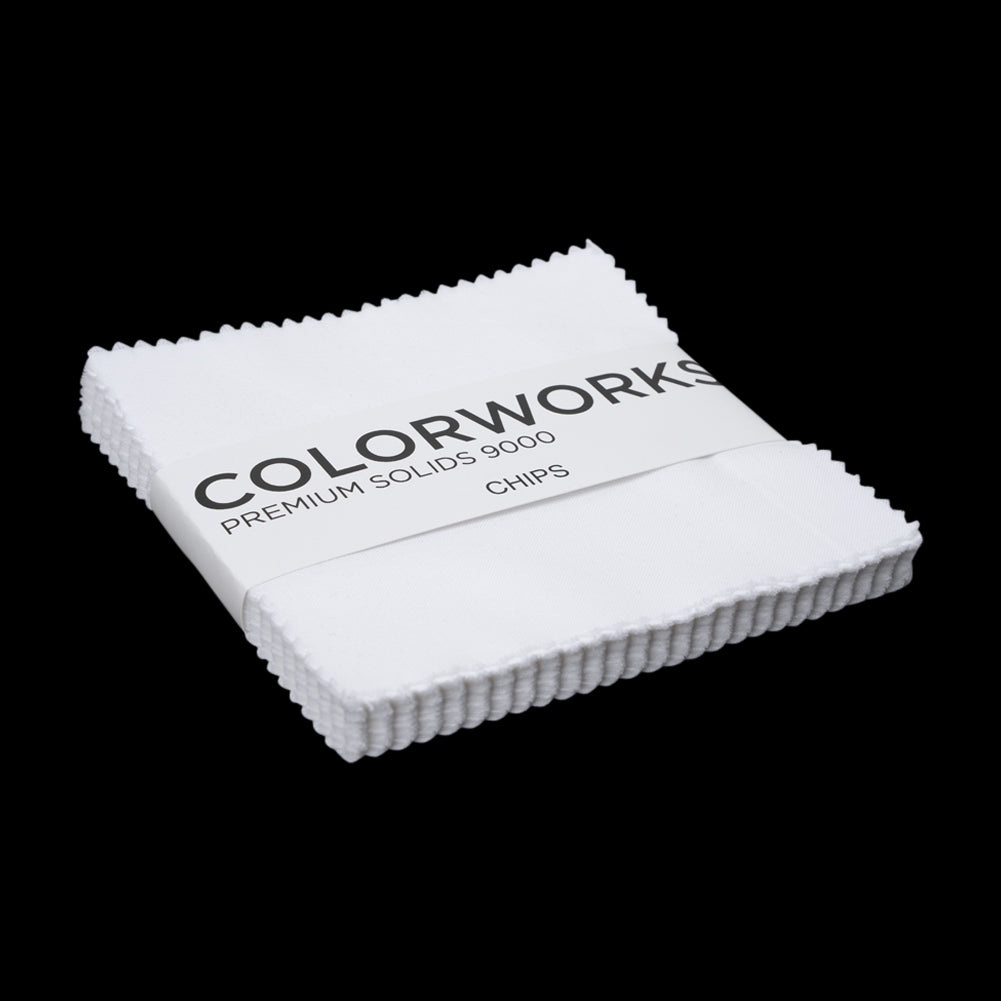 Northcott Quilting Cotton Chips 5" Square Precuts - Superwhite - Colorworks Collection