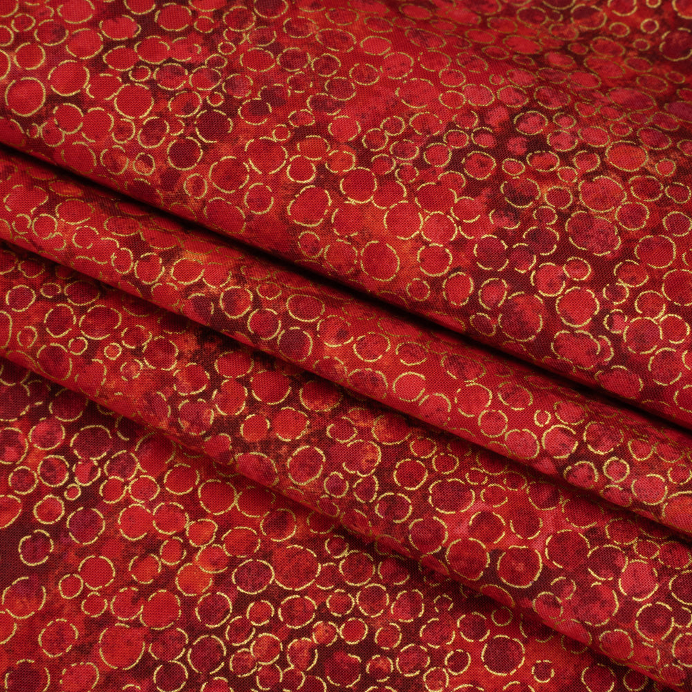 Metallic Printed Quilting Cotton by Northcott - Tutti Fruiti River Rocks - Shimmer Collection
