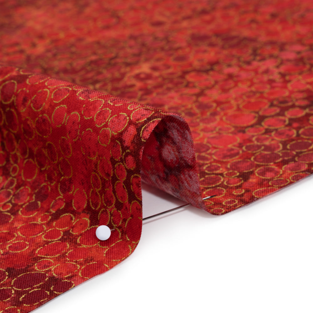 Metallic Printed Quilting Cotton by Northcott - Tutti Fruiti River Rocks - Shimmer Collection