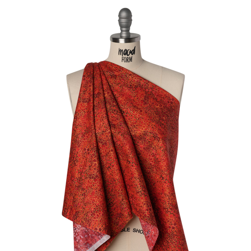 Metallic Printed Quilting Cotton by Northcott - Tutti Fruiti River Rocks - Shimmer Collection