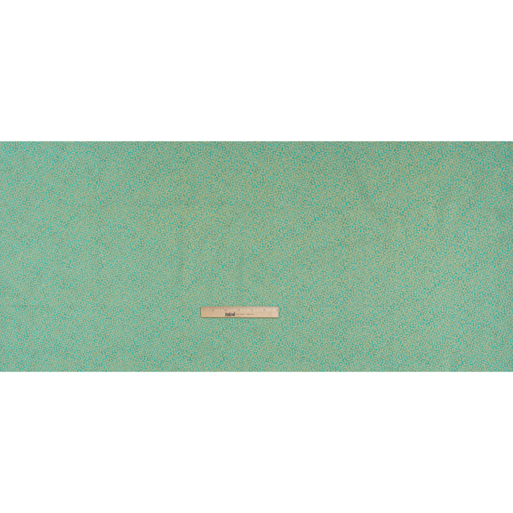 Metallic Printed Quilting Cotton by Northcott - Lagoon Tiny Dots - Shimmer Collection