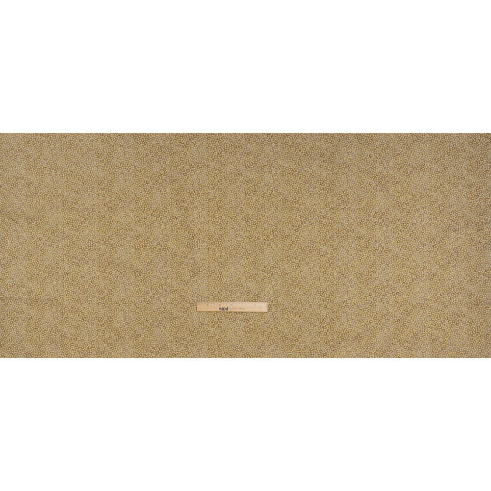 Metallic Printed Quilting Cotton by Northcott - Desert Sand Tiny Dots - Shimmer Collection