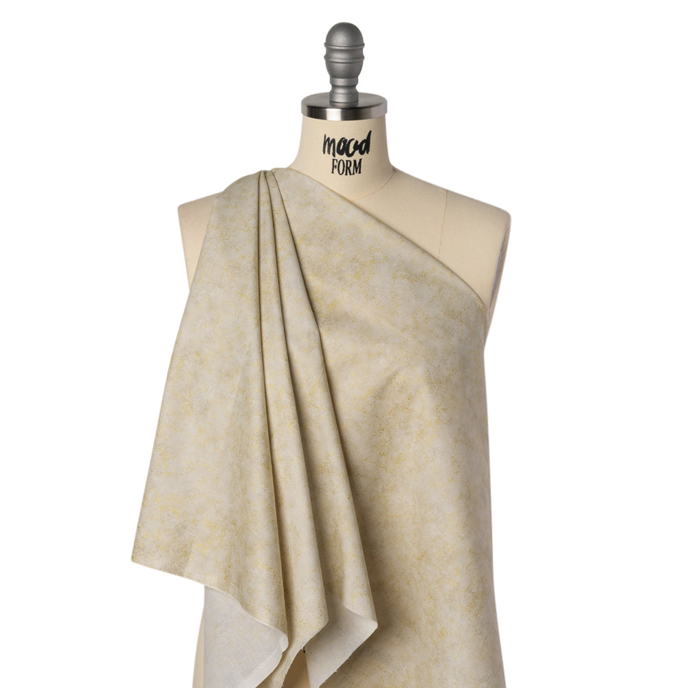Metallic Printed Quilting Cotton by Northcott - Desert Sand Speckle - Shimmer Collection