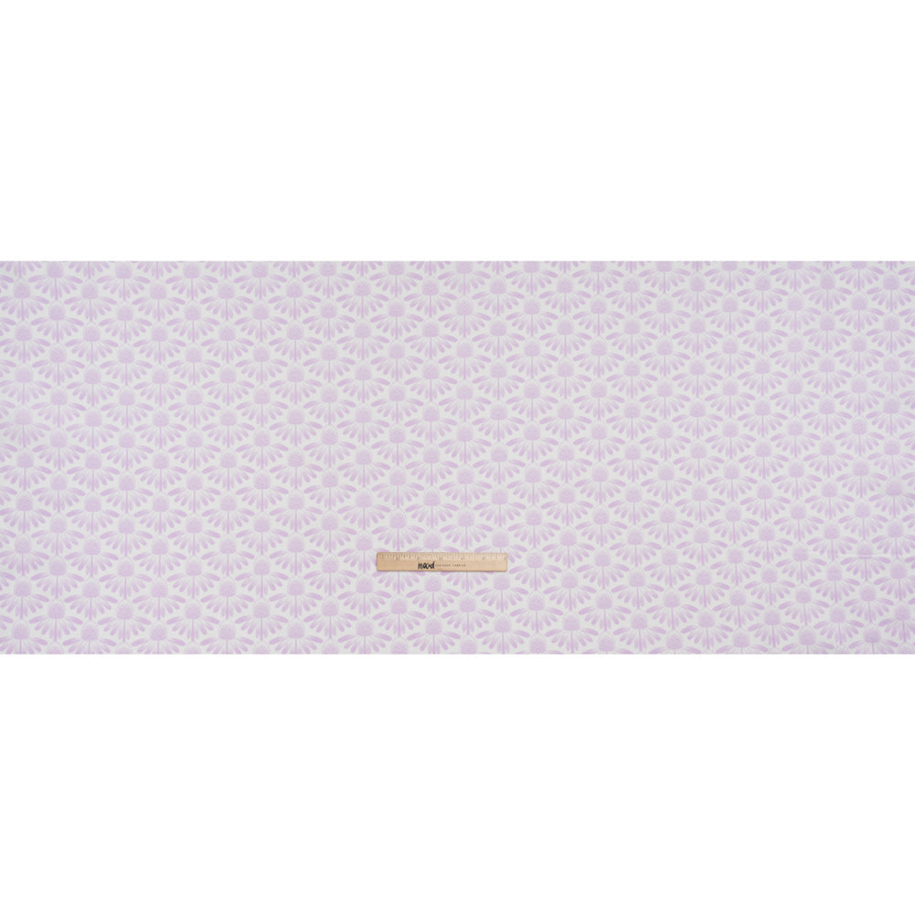 Printed Quilting Cotton by Anna Maria Textiles for Northcott - Lilac Coneflower Floral - Indelible Soft Collection