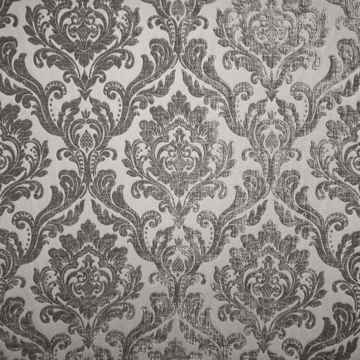 Neiman Traditional Damask Two-Toned Velvet Fabric - Damask Pattern, 57" Width (1 Yard)