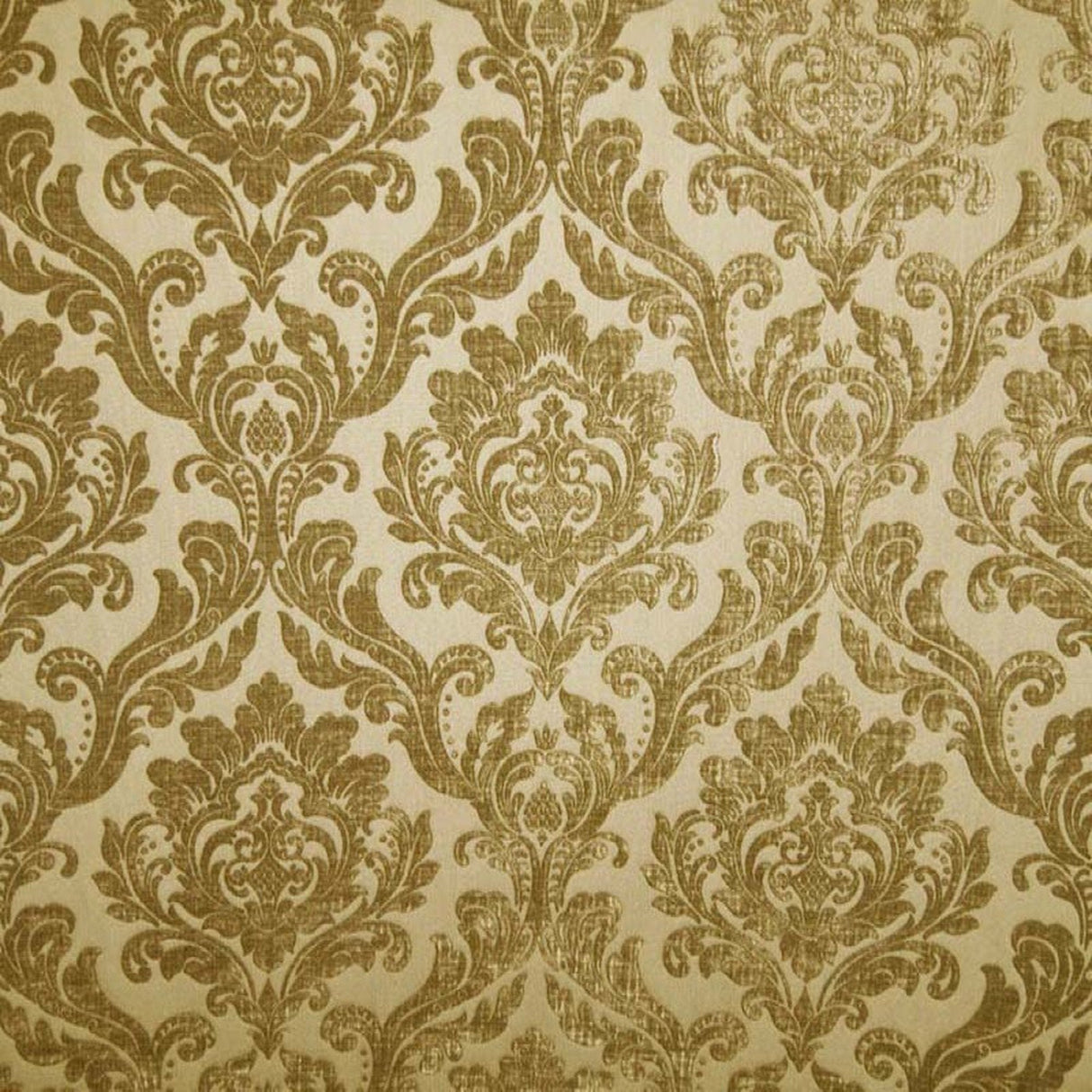 Neiman Traditional Damask Two-Toned Velvet Fabric - Damask Pattern, 57" Width (1 Yard)