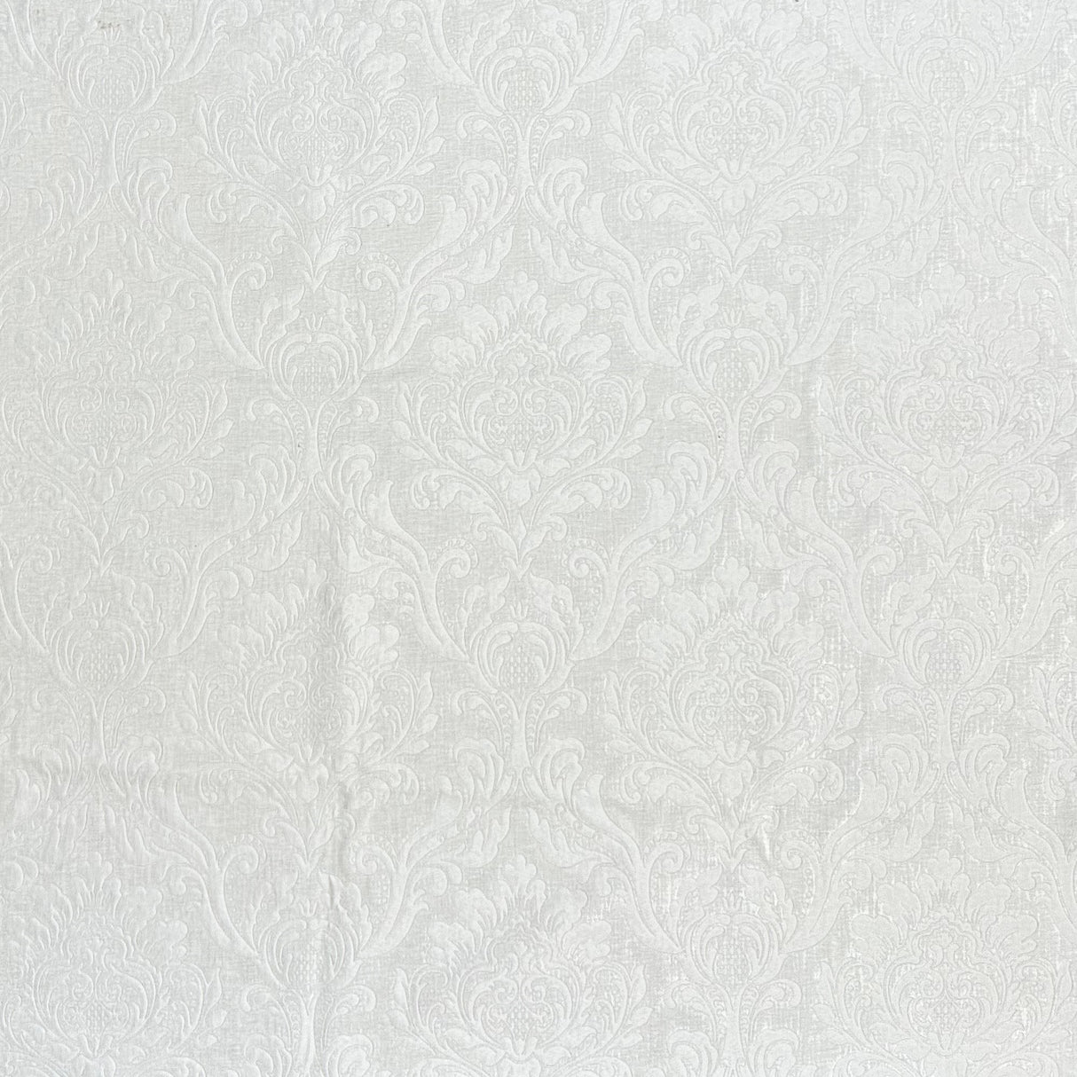 Neiman Traditional Damask Two-Toned Velvet Fabric - Damask Pattern, 57" Width (1 Yard)