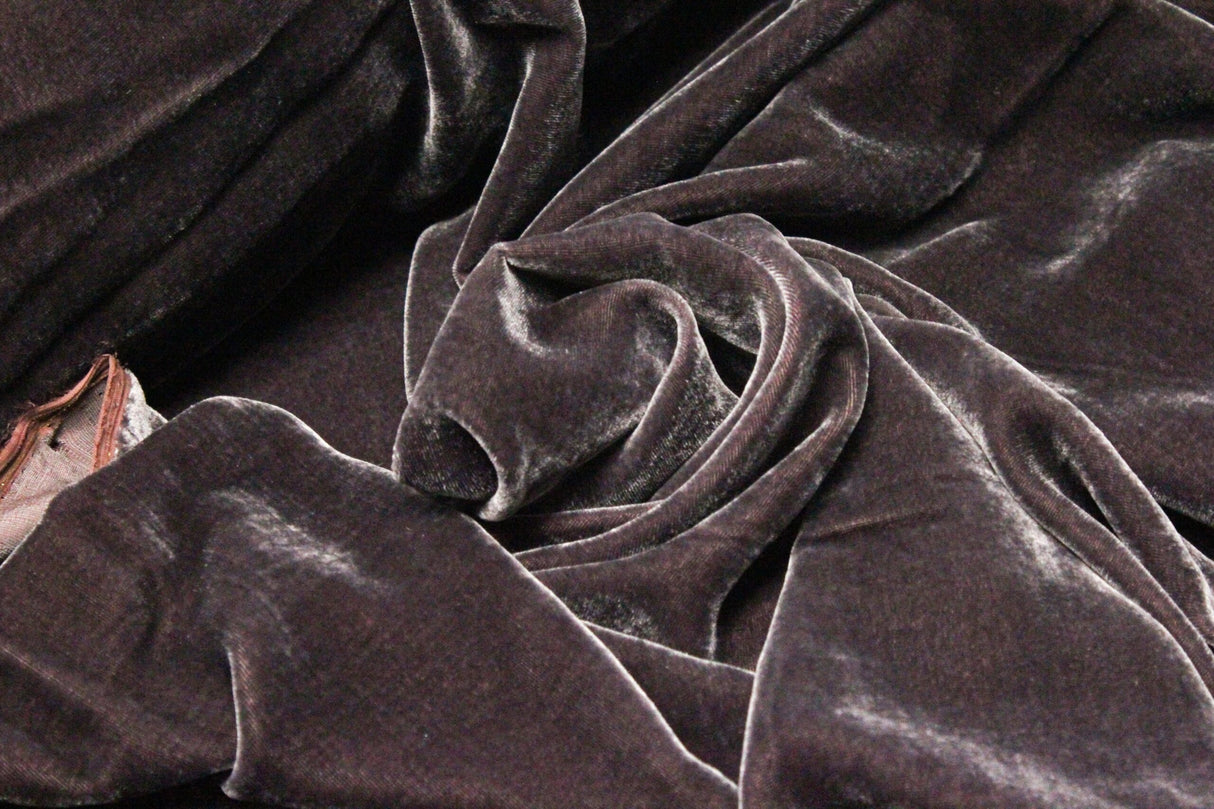 Premium Silk Rayon Velvet Fabric - Azalea, 45" Width (1 Yard)