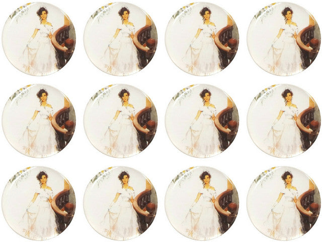 1.1" Round Soft Silicon Mis Quince Años Sticker – Pack of 200 Quinceañera Stickers