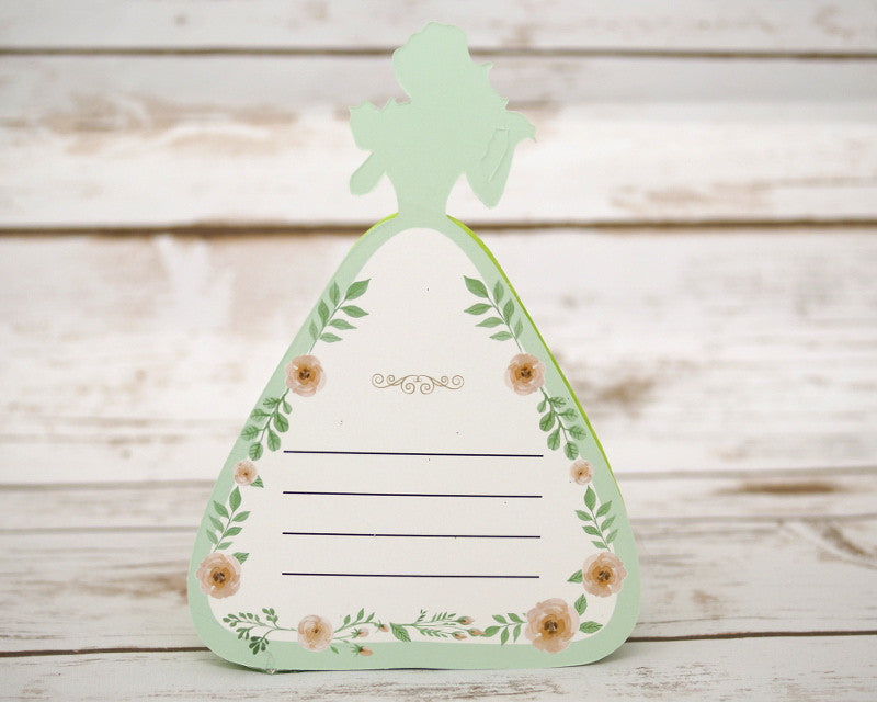 5.5" Apple Green Quinceañera Paper Doll Favor – Pack of 12