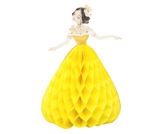 5.5" Yellow Quinceañera Paper Doll Favor – Pack of 12