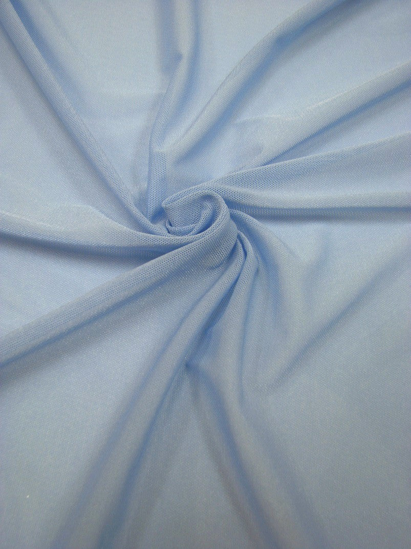 Small Solid Mesh Nylon Spandex Fabric - Solid Mesh, 4-Way Stretch, 58" Width