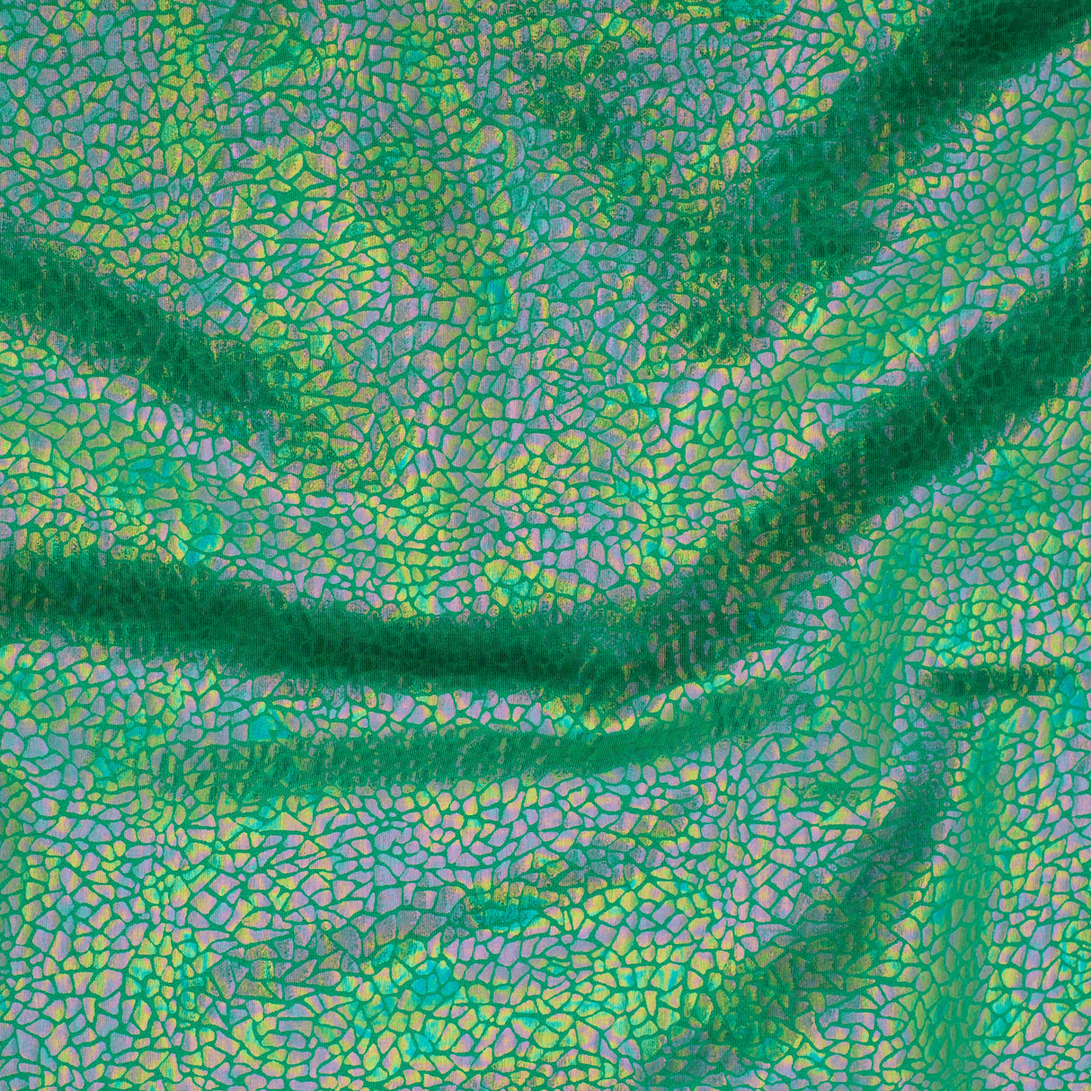 Nylon Spandex Holographic Snake Fabric 60"