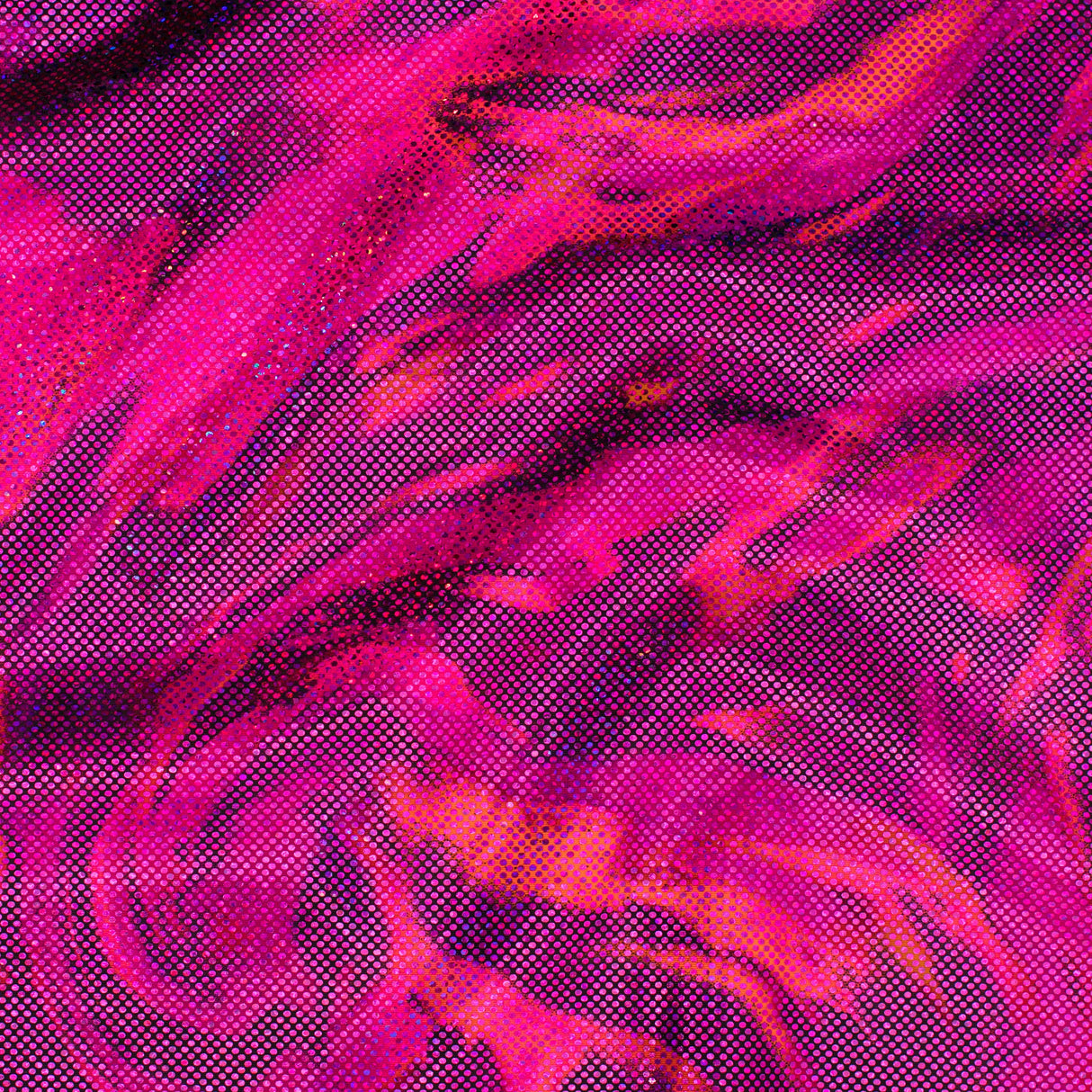 Hologram Stretch Polyester Spandex Fabric Fantastic Storm 60"