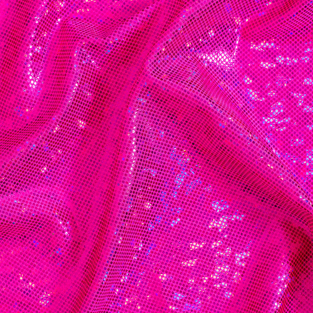 Nylon Spandex Shatter Glass Hologram Fabric 60"