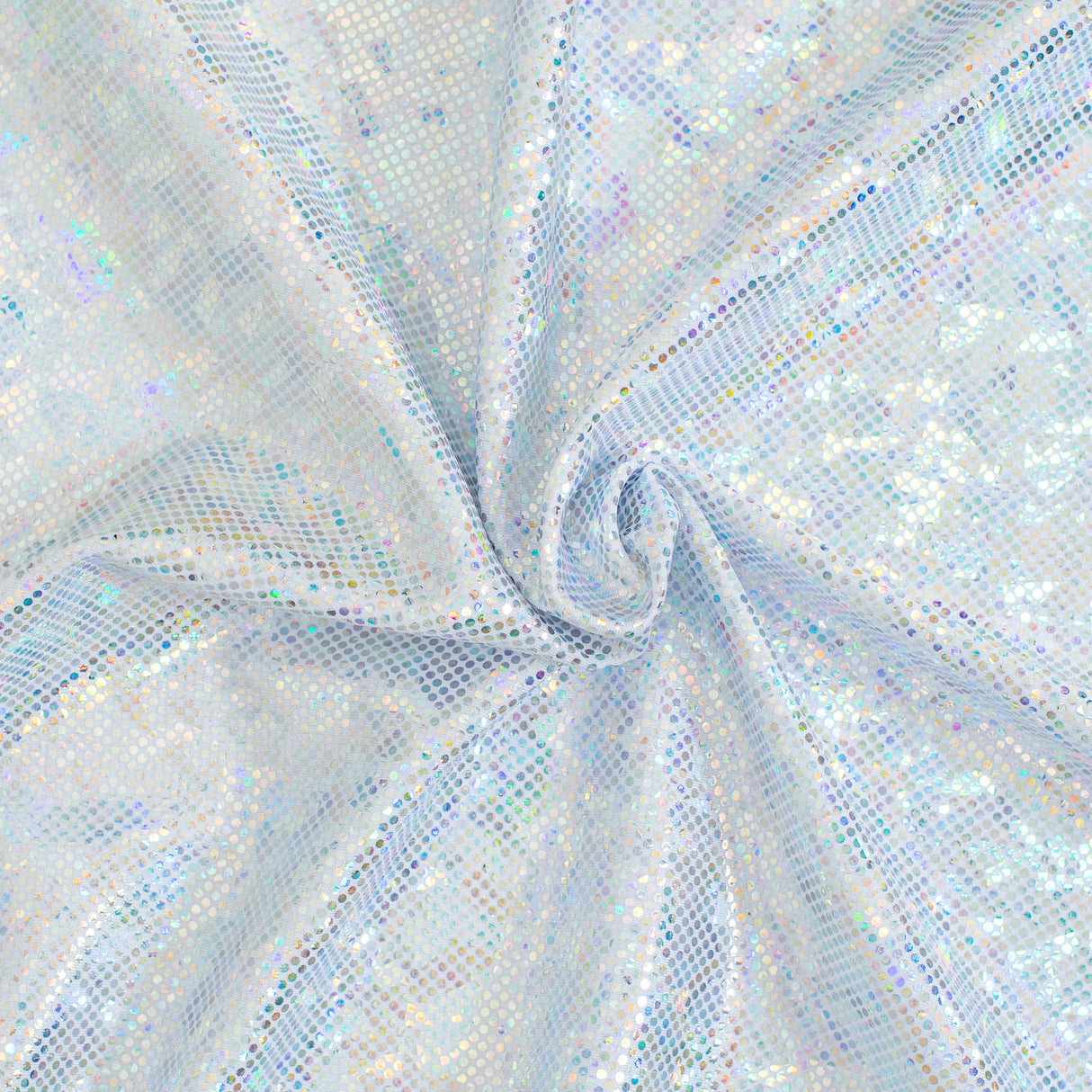 Nylon Spandex Shatter Glass Hologram Fabric 60"