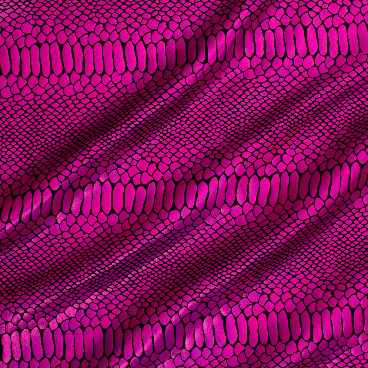 Nylon Spandex Fever Snake Foil Fabric 60"