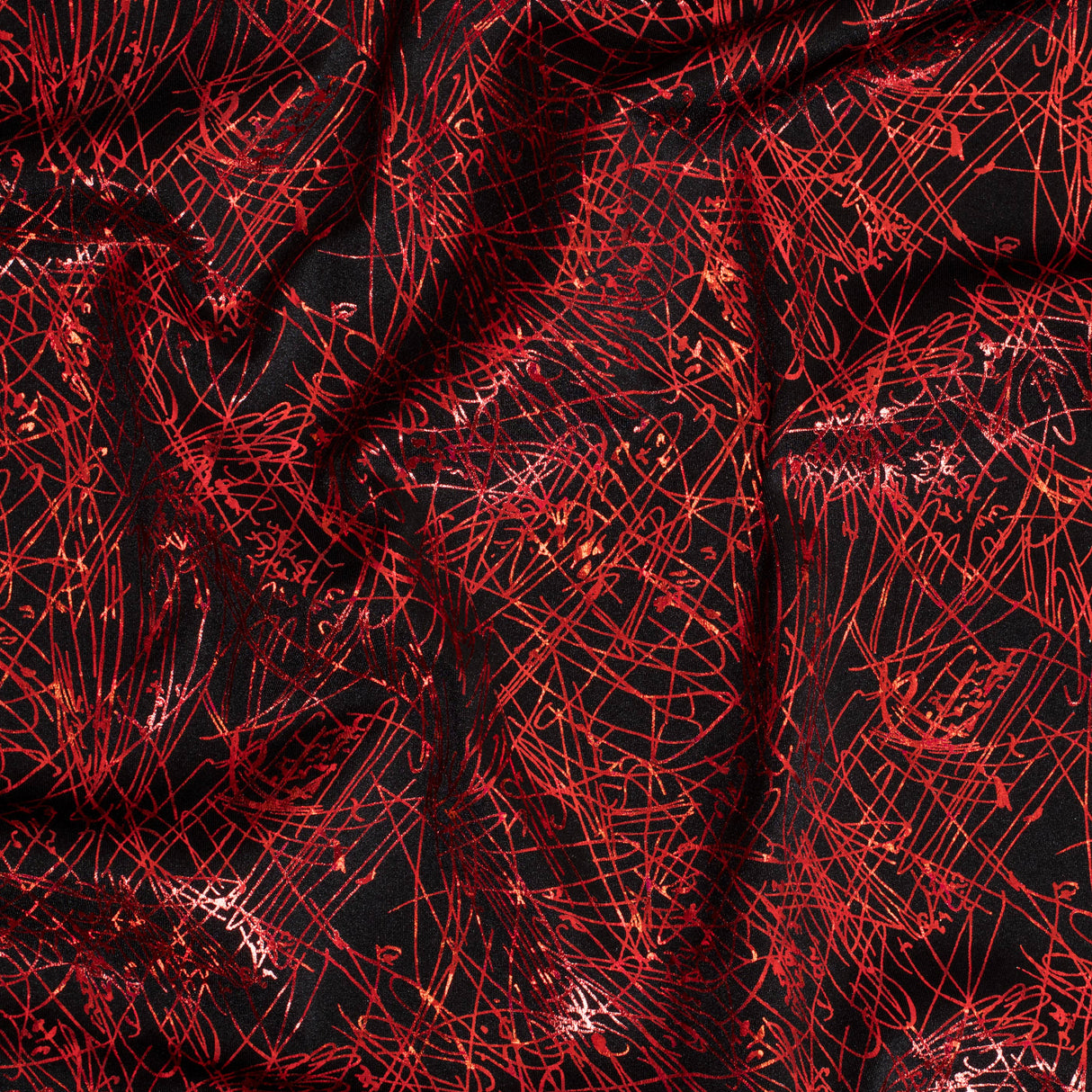 Nylon Spandex Fabric Dancing Splash Hologram Foil