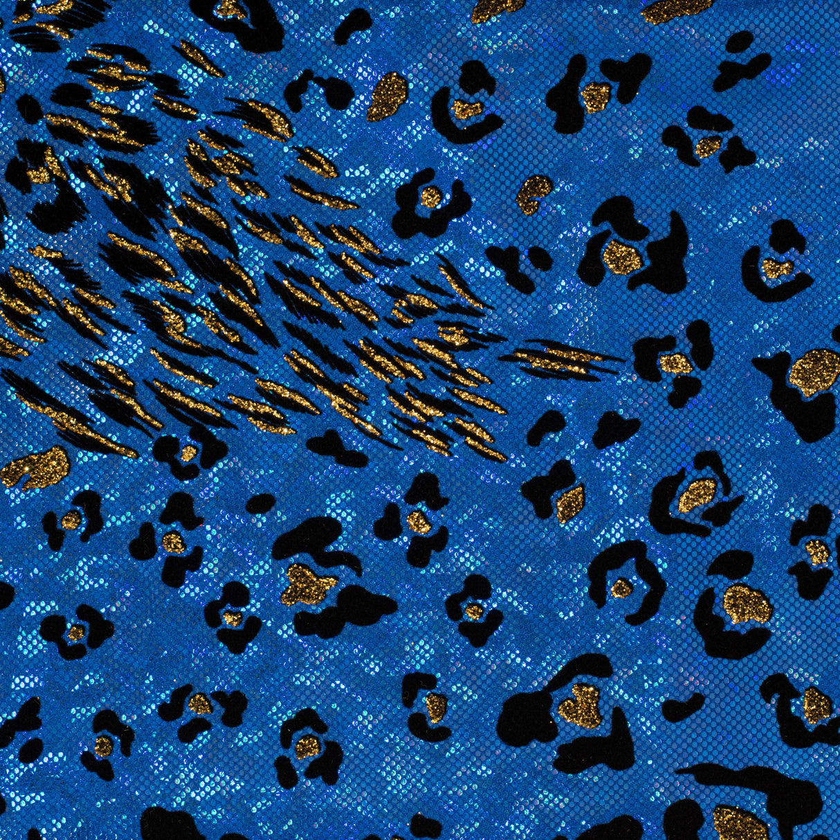 Leopard Flocked 4-Way Stretch Nylon Spandex Fabric