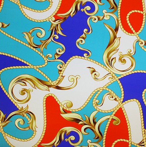 Printed Spandex Carousel Abstract