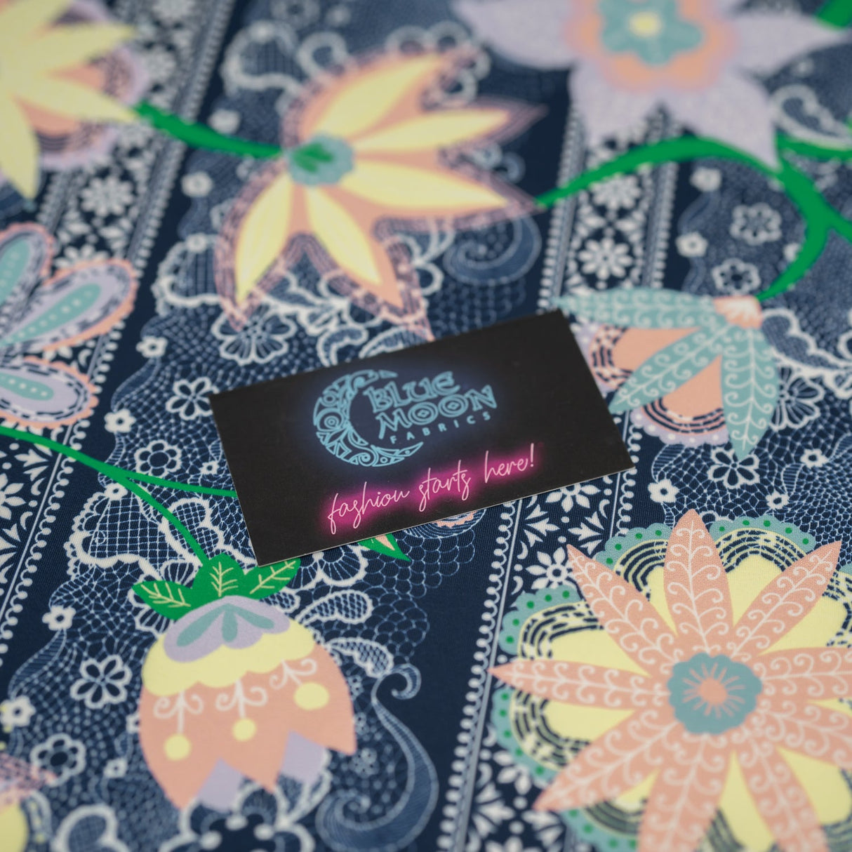 Printed Spandex Chantilly Floral Lace