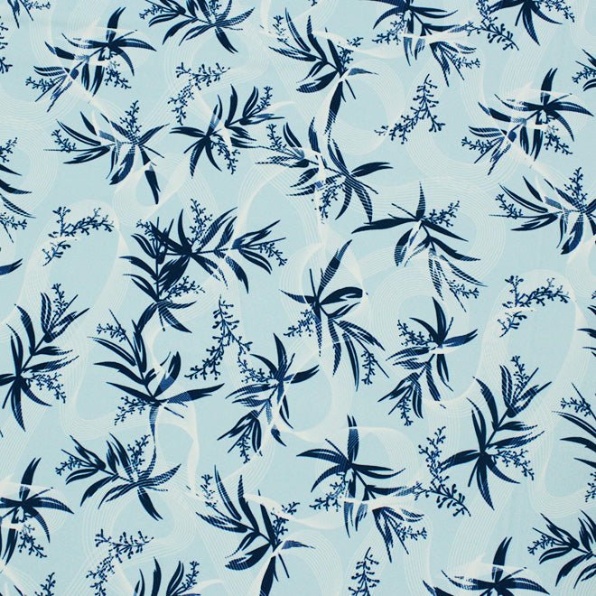 Lavender Bunches In The Wind Nylon Spandex Fabric - Multicolor Floral Print, 55/56" Width (1 Yard)