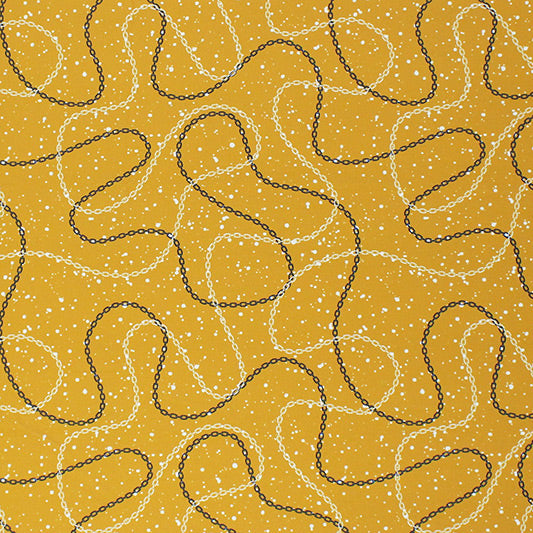 Chain Link Speckles Printed Nylon Spandex Fabric - Blue Speckles, 55/56" Width, 4-Way Stretch (1 Yard)